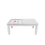 Voir la diapositive 6 : Paris Prix Table de Air Hockey Convertible  Calgary  213cm Blanc