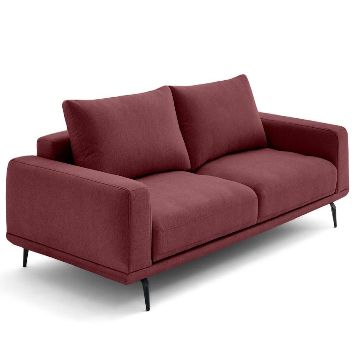 LISA DESIGN Vicence - canapé droit 3 places convertible en tissu