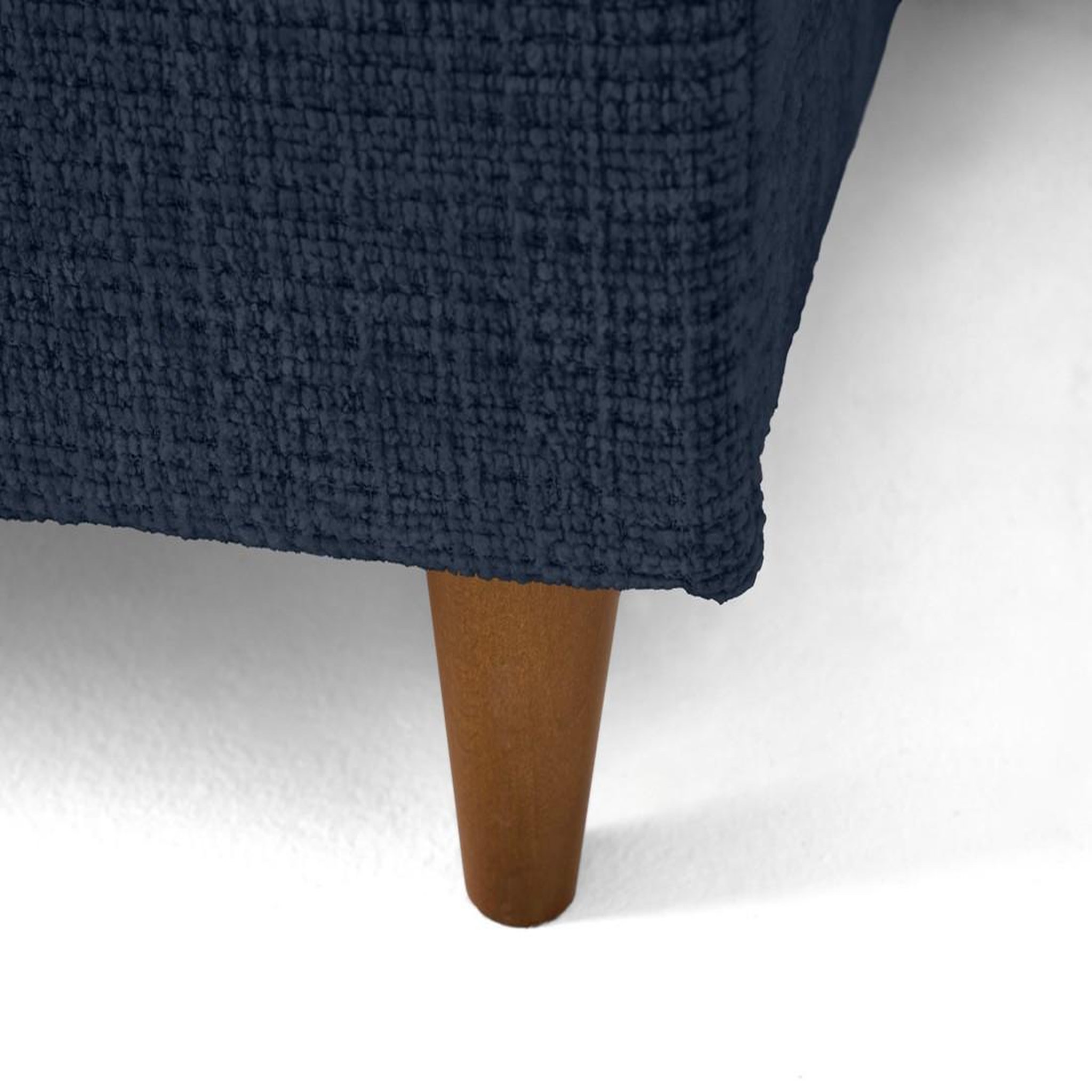 Voir la diapositive 4 : BEST MOBILIER Anna - canapé d'angle gauche 5 places convertible en velours texturé