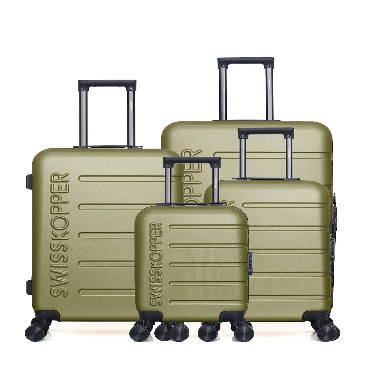 SWISS KOPPER SWISS KOPPER  -  Lot de 4  -  Valise grand format, valise weekend, valise cabine, valise cabine XXS AIGLE