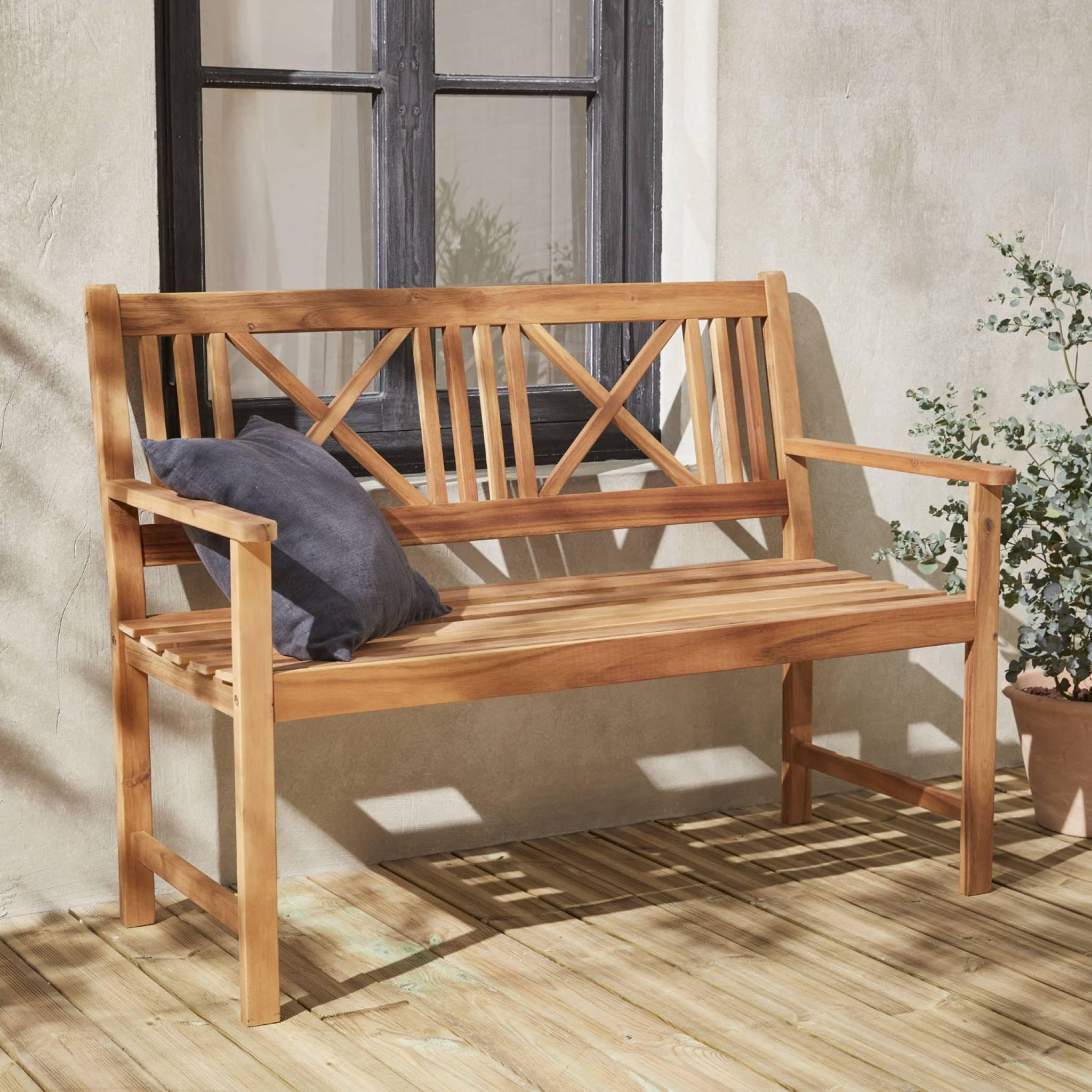 Voir la diapositive 3 : SWEEEK BANC EN BOIS - BANCO - 120x60cm