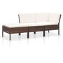 Voir la diapositive 3 : VIDAXL Salon de jardin 8 pcs avec coussins resine tressee marron
