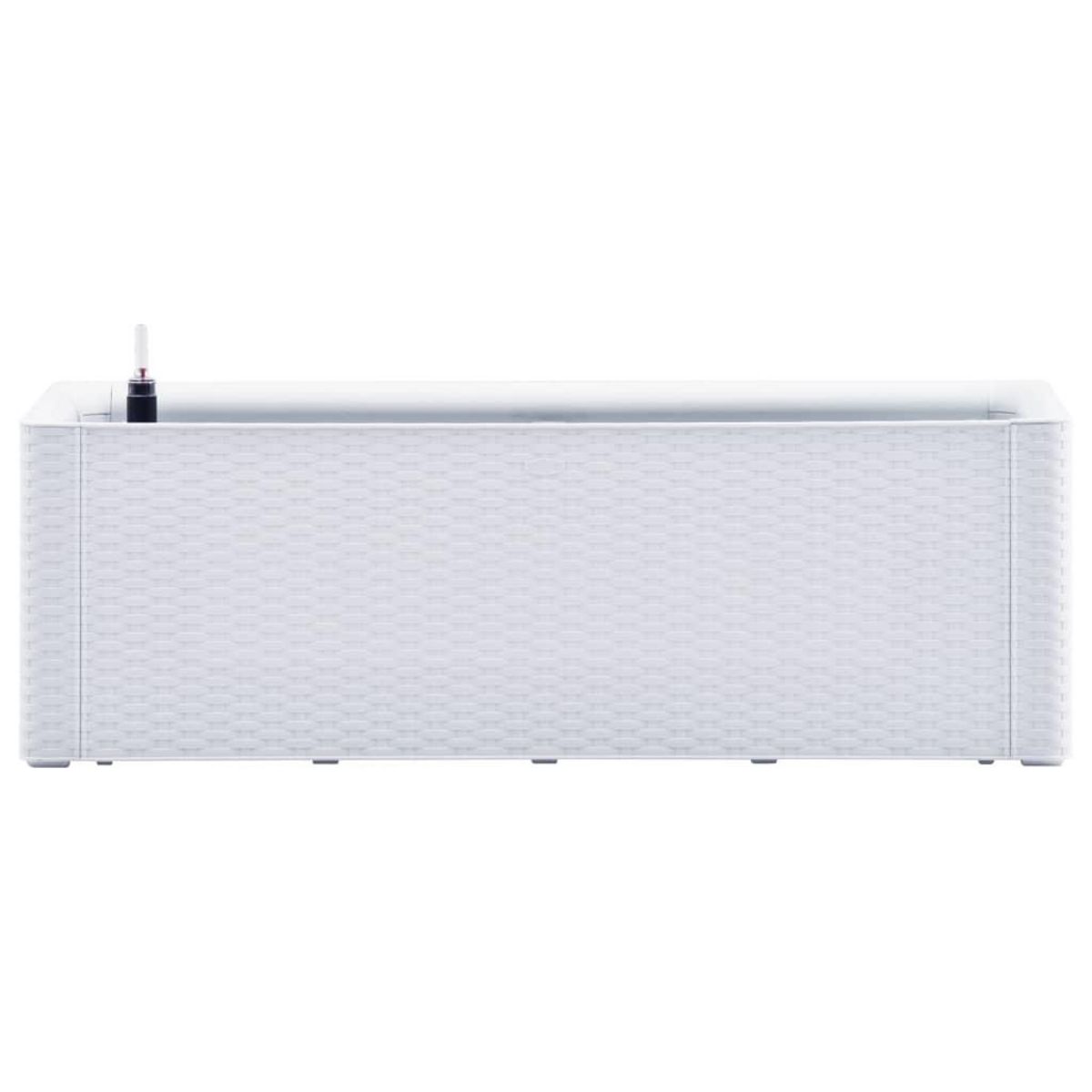 VIDAXL Lit sureleve de jardin et systeme d'arrosage Blanc 100x43x33 cm