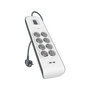 Voir la diapositive 2 : Belkin Multiprise USB 8 prises parafoudres + 2 USB