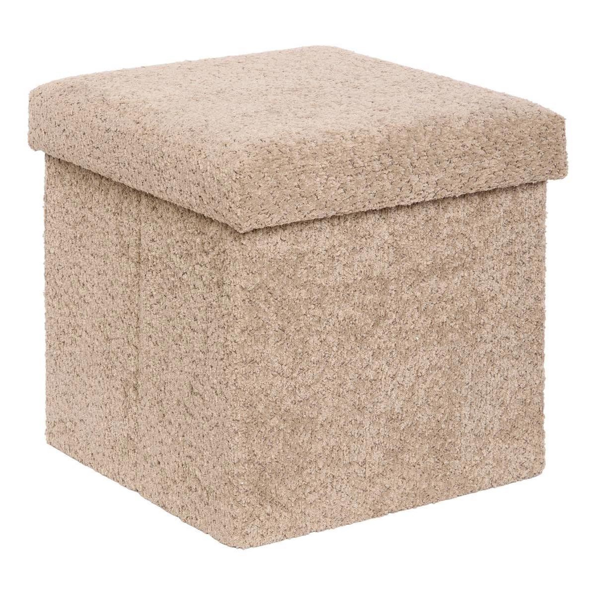 ATMOSPHERA Pouf coffre pliable  soana  38cm taupe