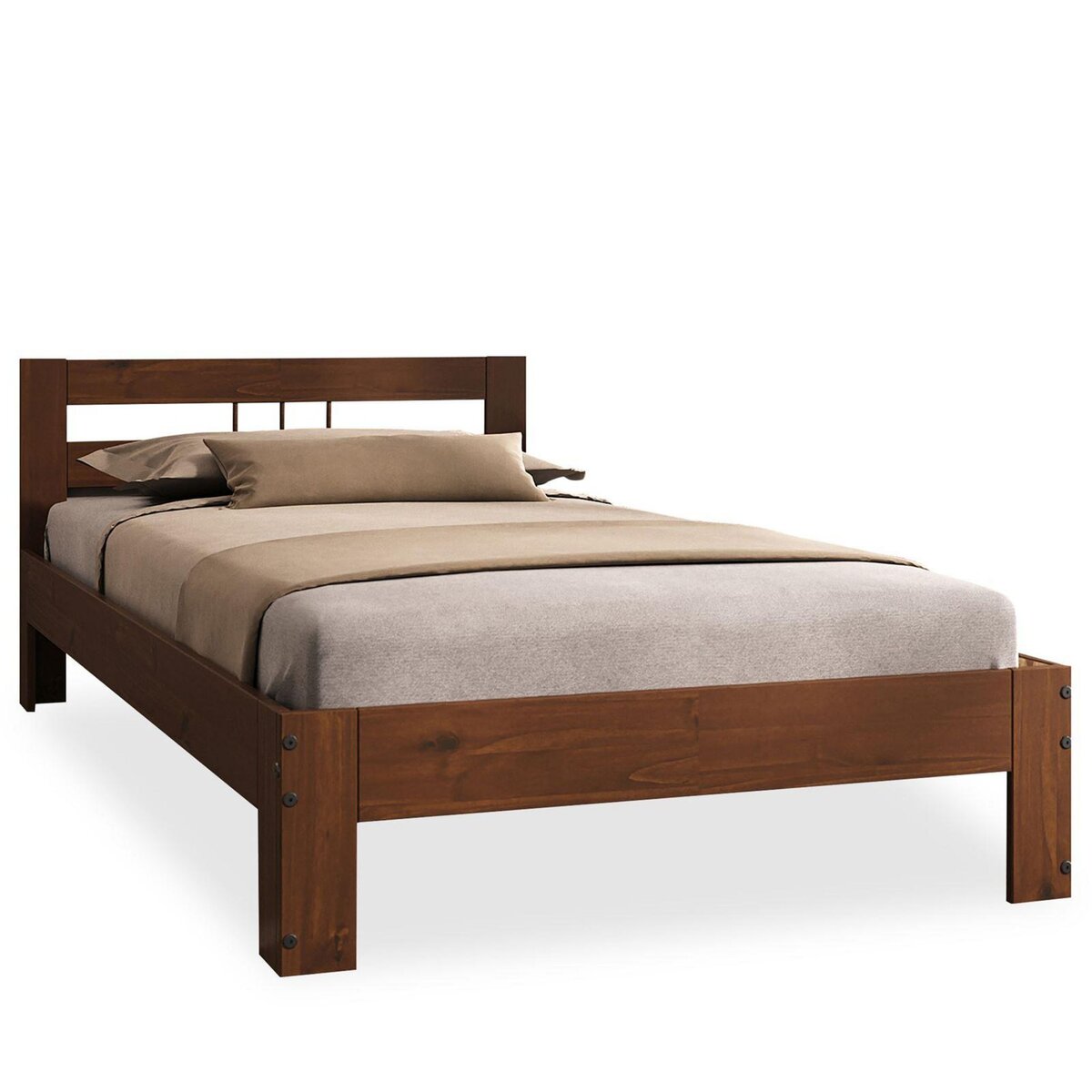 IDIMEX Lit en pin THEO, 3 tailles et 3 coloris disponibles