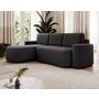 Voir la diapositive 6 : BEST MOBILIER Sam - canapé d'angle gauche 4 places convertible avec coffre en tissu