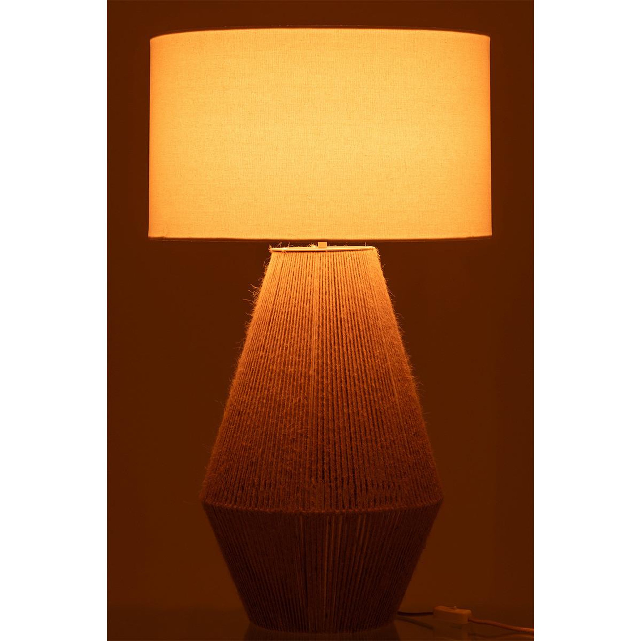 Voir la diapositive 3 : J-LINE Lampe à poser design  striing  78cm naturel