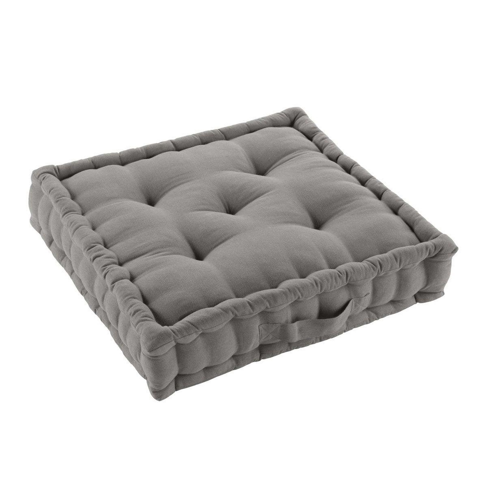 Voir la diapositive 2 : Douceur d'Intérieur Coussin de Sol  Twily  50x50cm Gris