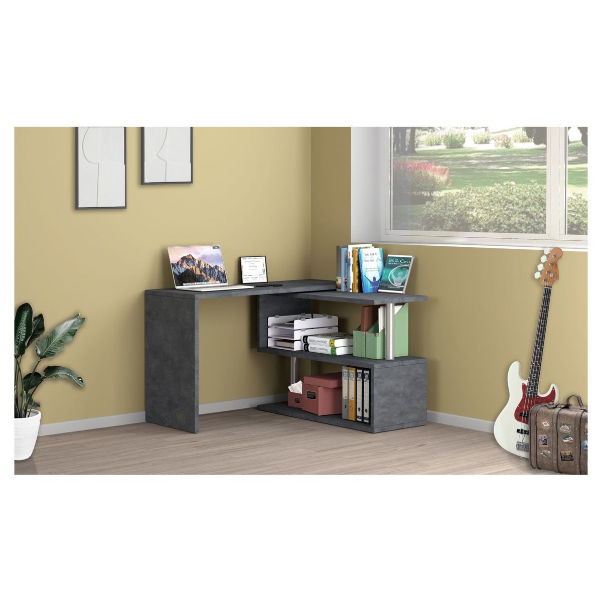 Bureau modulable droit ou d'angle 120/177cm ALTO