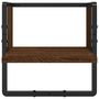 Voir la diapositive 5 : VIDAXL Ensemble d'etageres murales avec barres 4 pcs chene marron