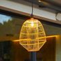 Voir la diapositive 2 : Lumisky Suspension d'extérieur avec cable MYKONOS Beige Rotin 5m