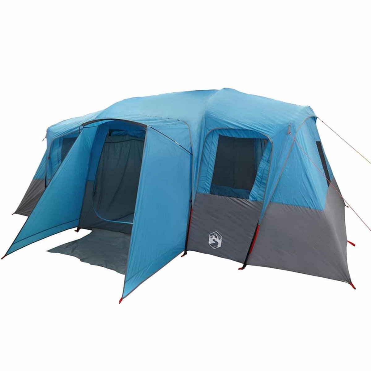 VIDAXL Tente familiale tunnel 16 personnes bleu impermeable