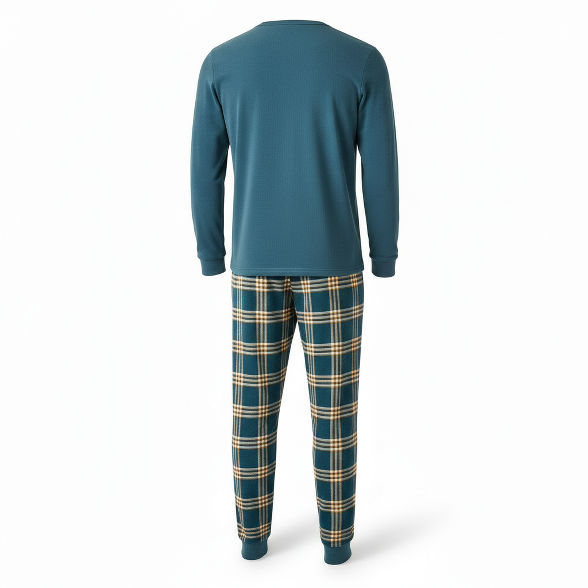Voir la diapositive 3 : OZABI Ozabi ensemble pyjama homme doublé polaire broderie weekend vibes