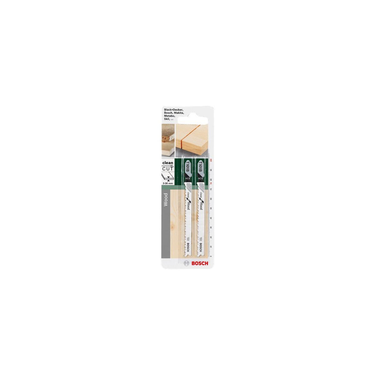 BOSCH Bosch T101B Lames de scie sauteuse Acier fin au carbone 2 pièce(s)