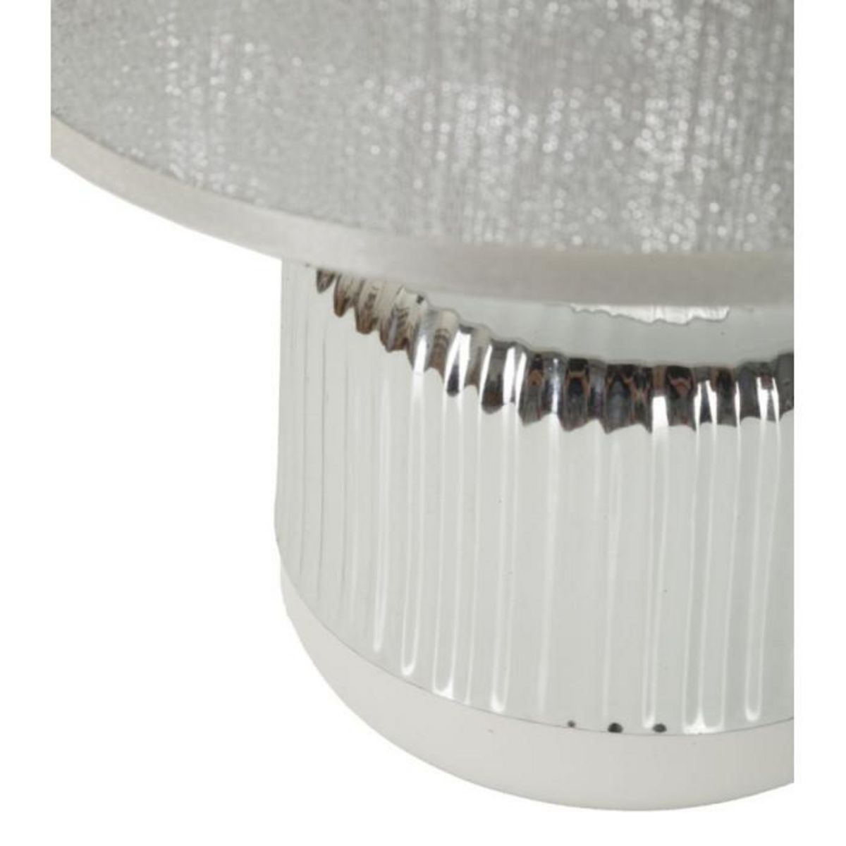 Paris Prix Lampe à Poser en Céramique  Lucina  29cm Argent & Blanc