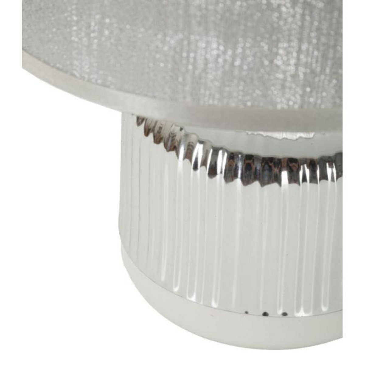 Paris Prix Lampe à Poser en Céramique  Lucina  29cm Argent & Blanc