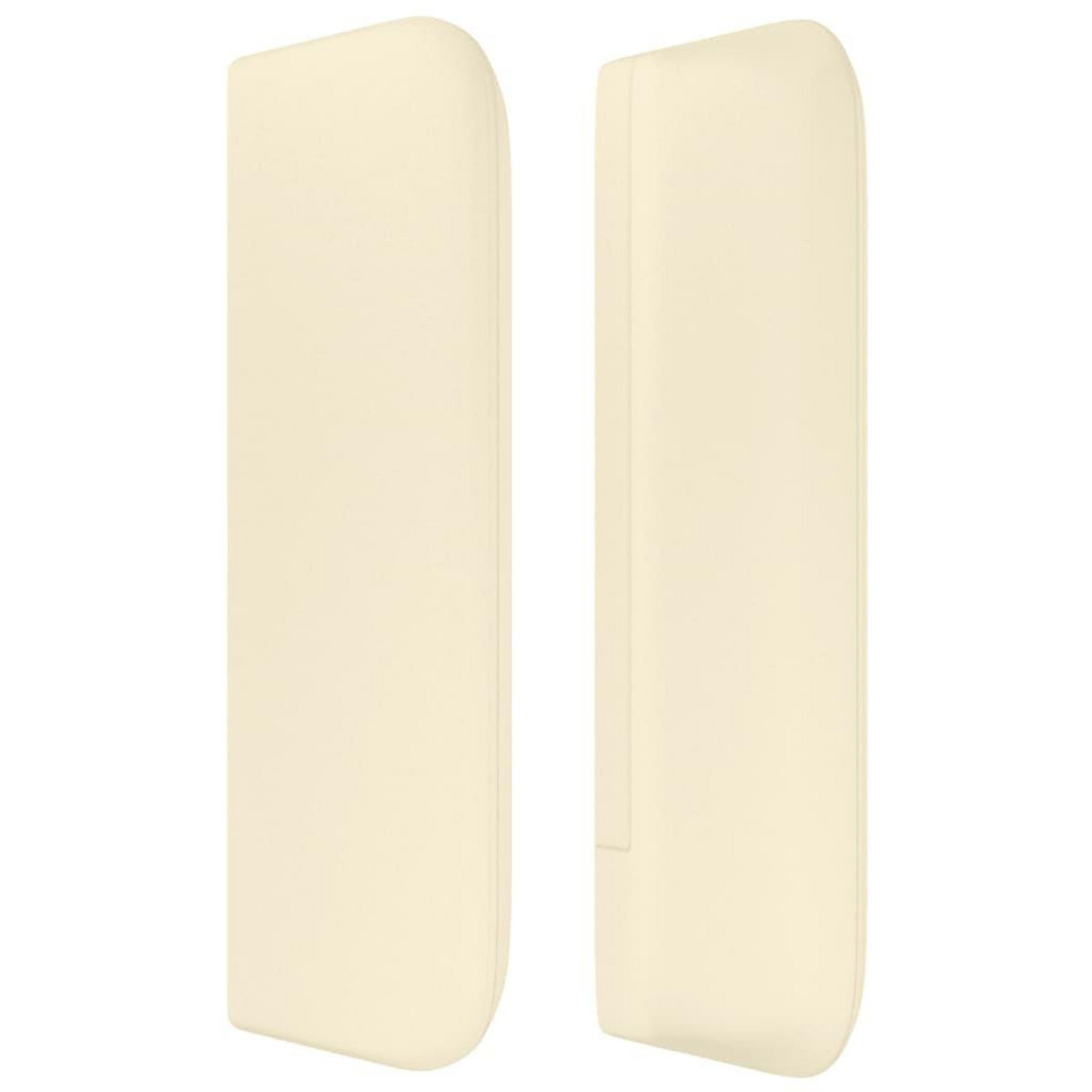 VIDAXL Tete de lit avec oreilles Creme 103x16x78/88 cm Similicuir