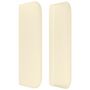 Voir la diapositive 4 : VIDAXL Tete de lit avec oreilles Creme 103x16x78/88 cm Similicuir