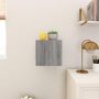 Voir la diapositive 4 : VIDAXL Meuble TV mural Sonoma gris 30,5x30x30 cm