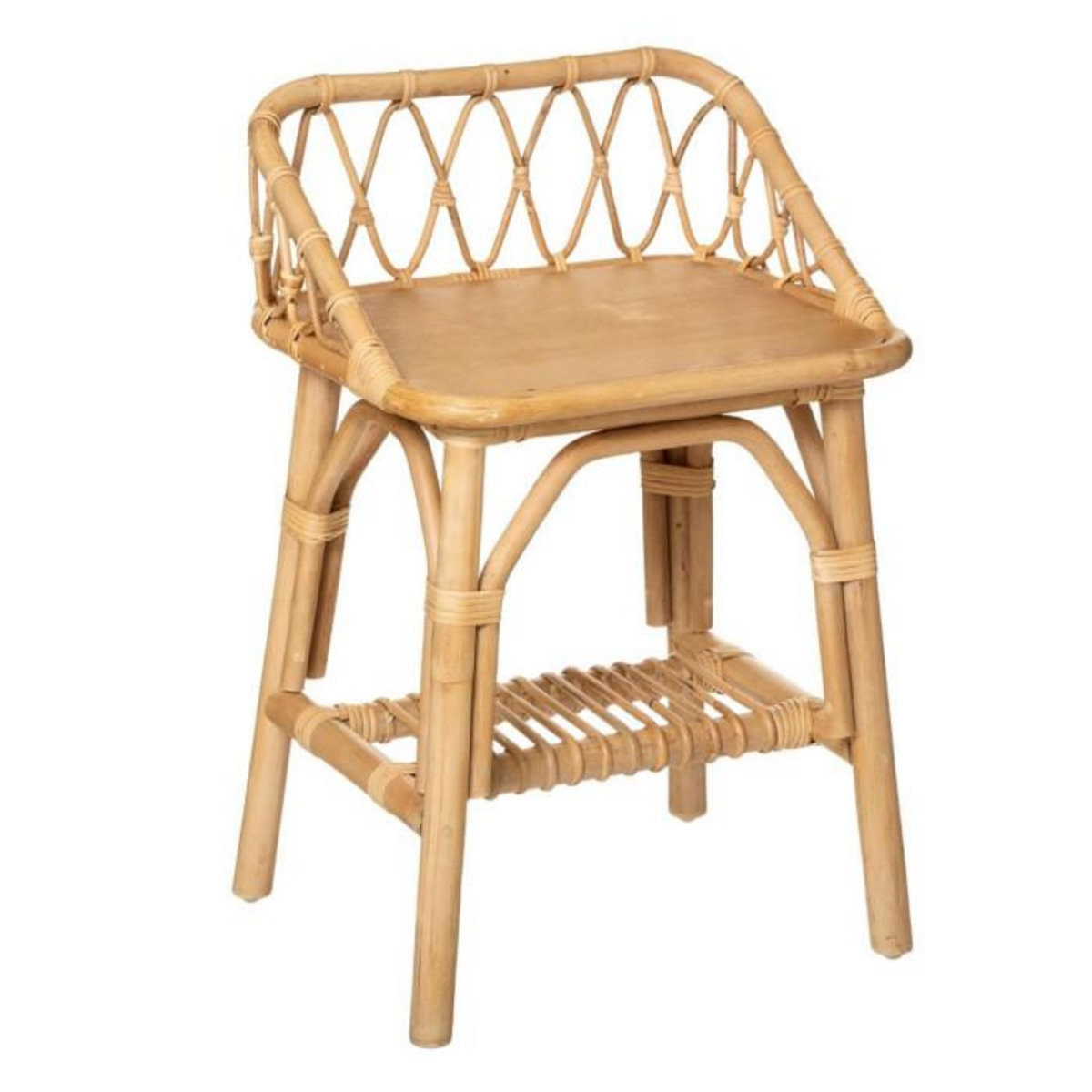 Atmosphera Kids Table de Chevet Enfant  Rotin  56cm Naturel