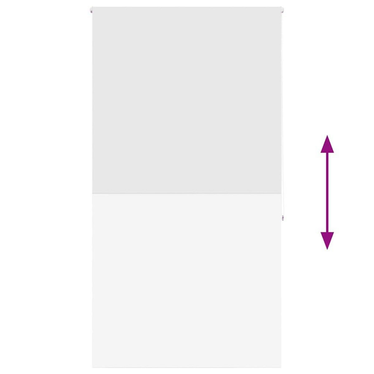 VIDAXL Store enrouleur de douche 140x240 cm largeur du tissu 136 cm