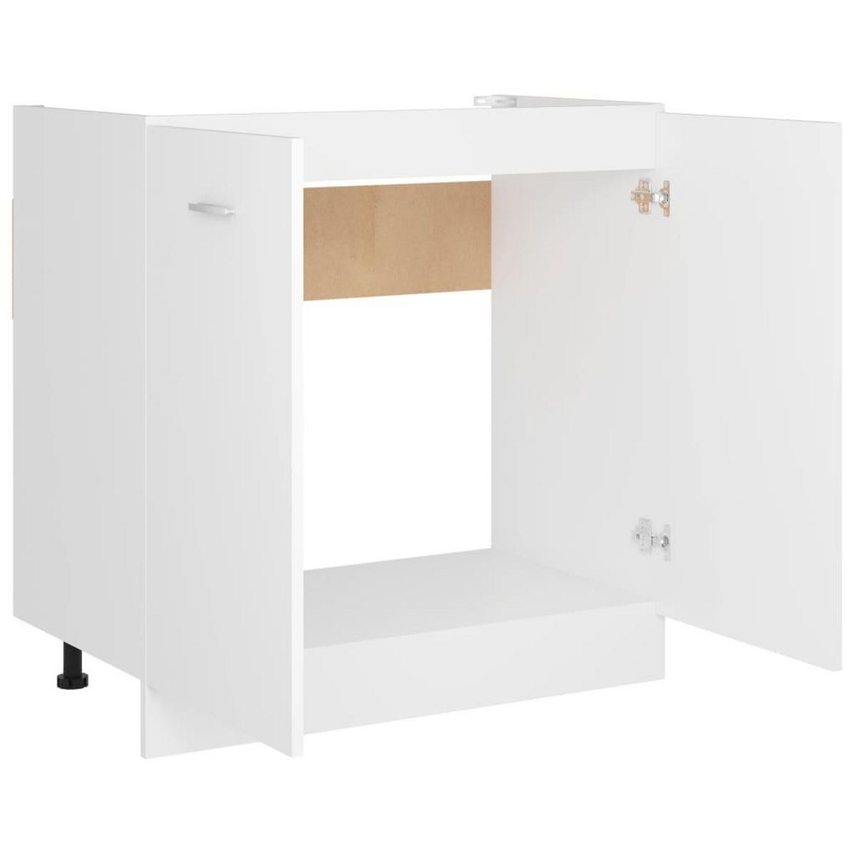 VIDAXL Armoire de plancher d'evier Blanc 80x46x81,5 cm Bois ingenierie