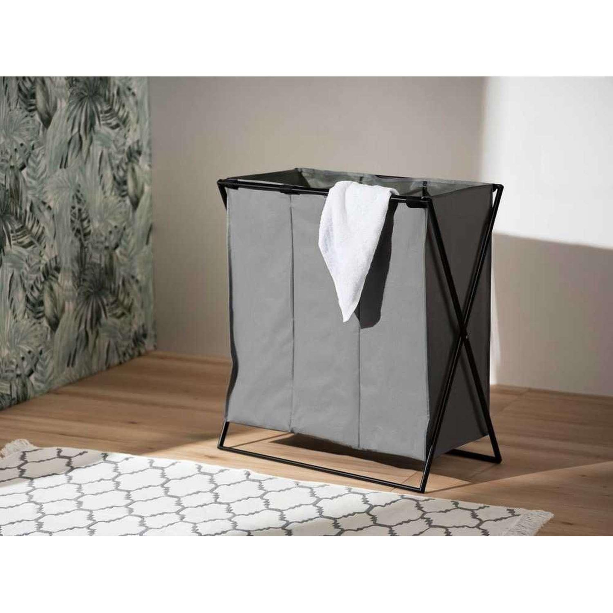 Voir la diapositive 4 : Wenko Panier à linge xl avec 3 compartiments