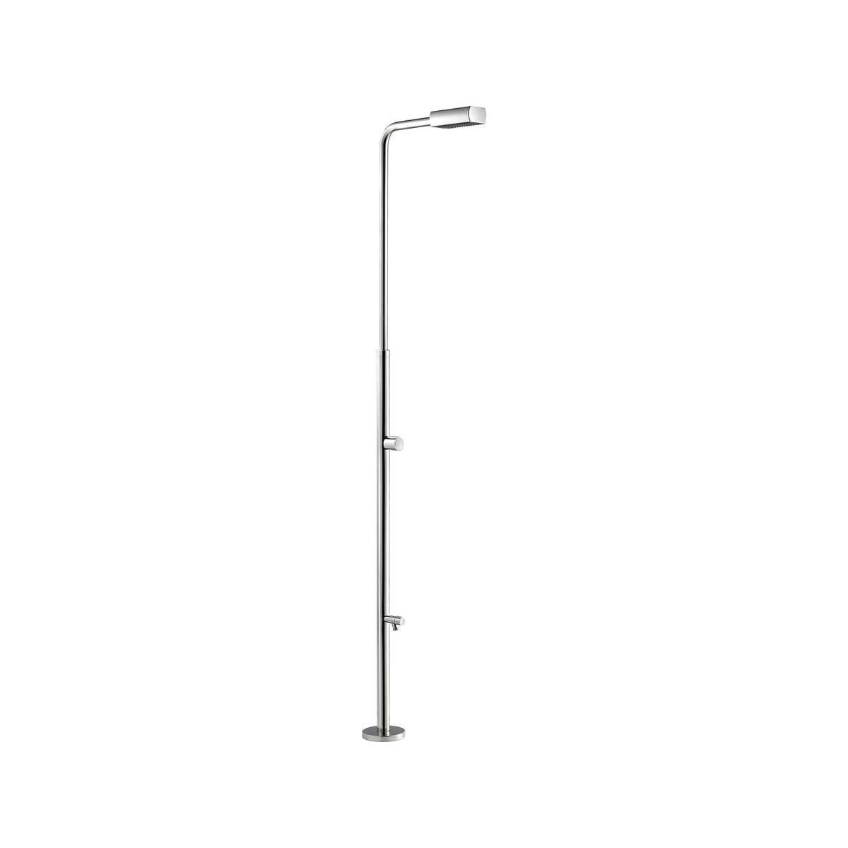 Habitat et Jardin Douche classique piscine avec rince-pieds  Angel  - H.212.8 cm - Acier