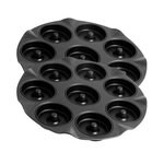 ZENKER Ensemble de 2 Moules pour 16 beignets au four 33 cm Zenker Black Metallic