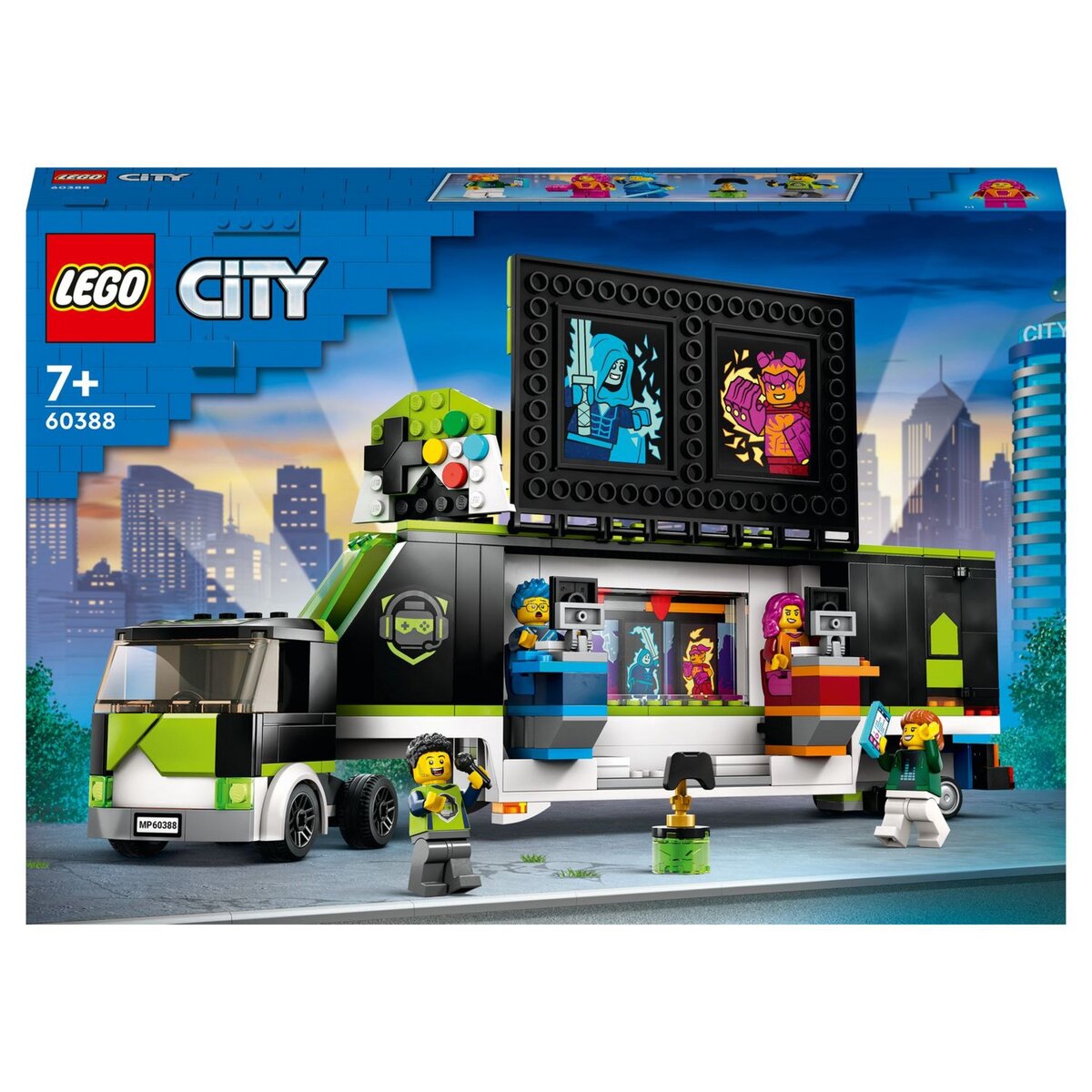 LEGO City 60386 Le Camion de Recyclage, Jouet Camion-Poubelle, Jeu