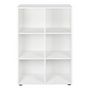 Voir la diapositive 2 : Paris Prix Étagère 6 Cases  Jake  110cm Blanc