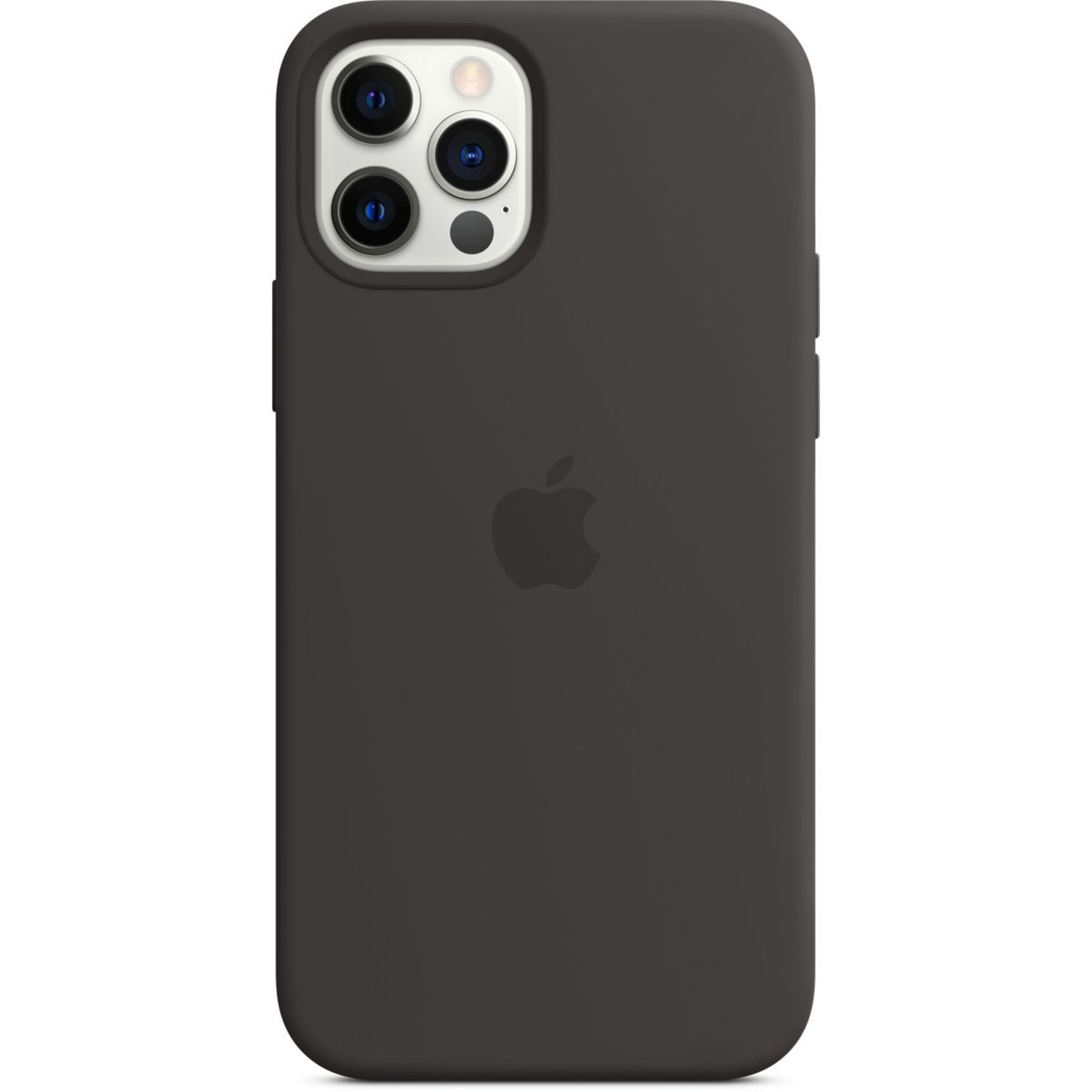 Voir la diapositive 2 : APPLE Coque iPhone 12/12 Pro Silicone noir MagSafe