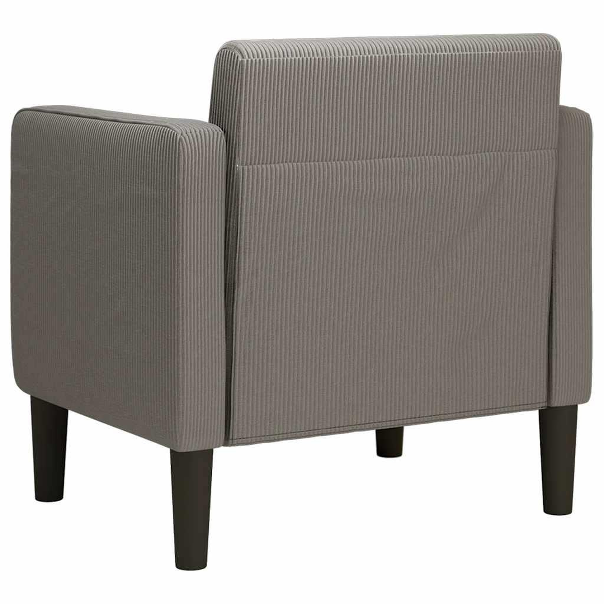 Voir la diapositive 5 : VIDAXL Canape-chaise accoudoirs gris clair 54 cm tissu velours cotele