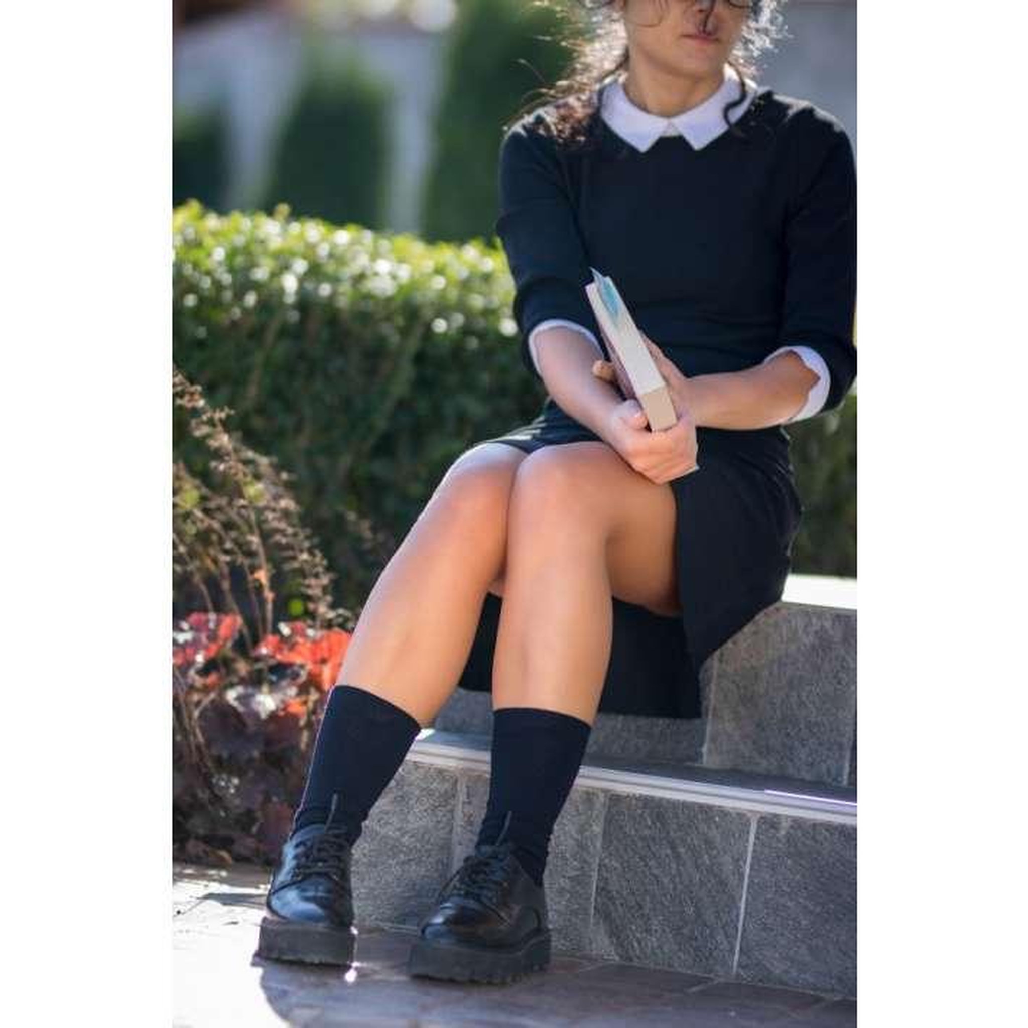 Voir la diapositive 4 : PIRIN HILL Chaussettes laine mérinos & coton noires