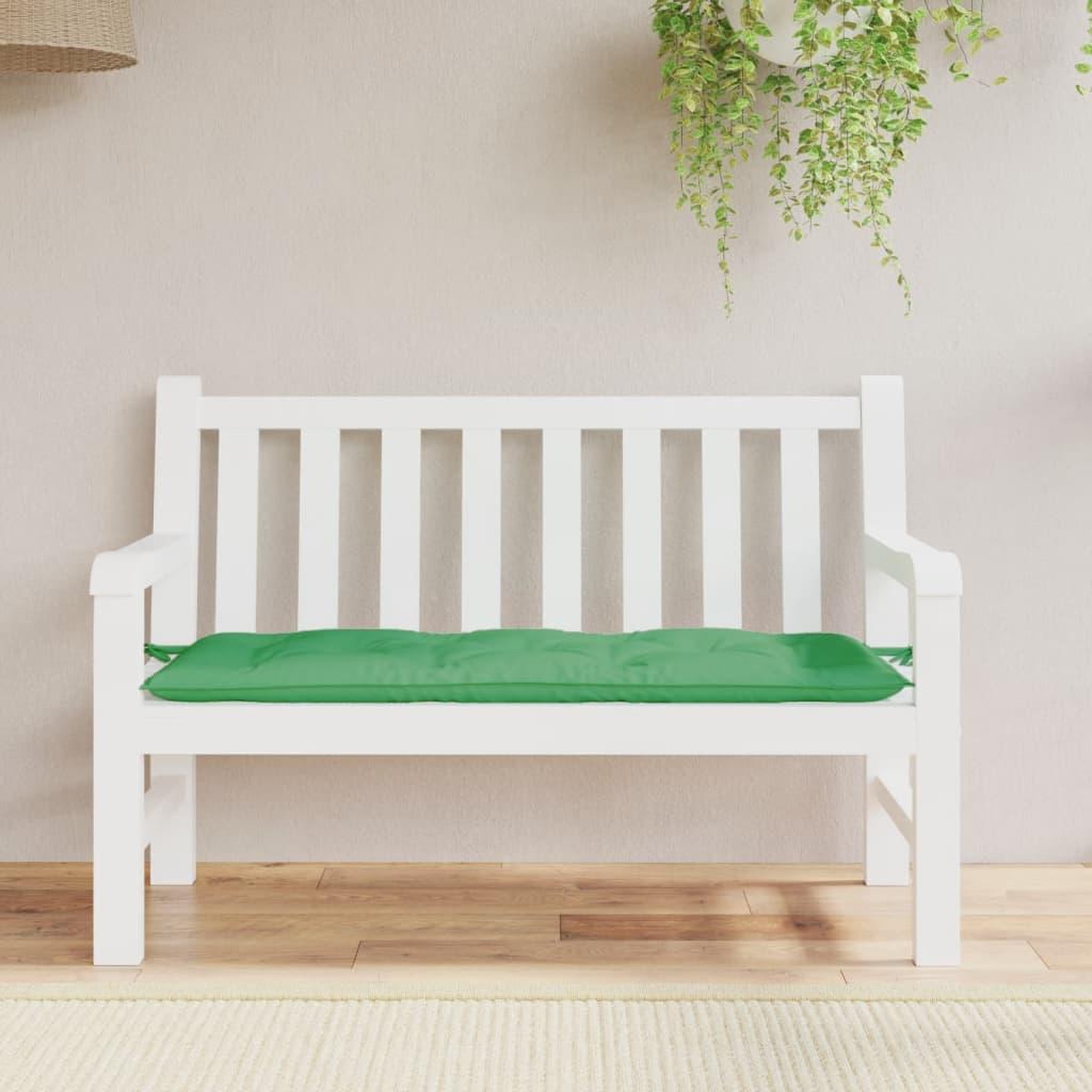 Voir la diapositive 1 : VIDAXL Coussin de banc de jardin vert 120x50x7 cm tissu oxford