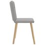 Voir la diapositive 5 : VIDAXL Chaises a manger lot de 2 gris nuage tissu