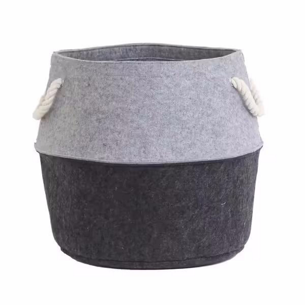 Le marquier Panier à bûches et à granulés - Bicolor feutrine