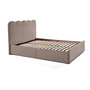 Voir la diapositive 1 : BEST MOBILIER Kahlo - lit coffre - 140x190 - en velours - sommier inclus