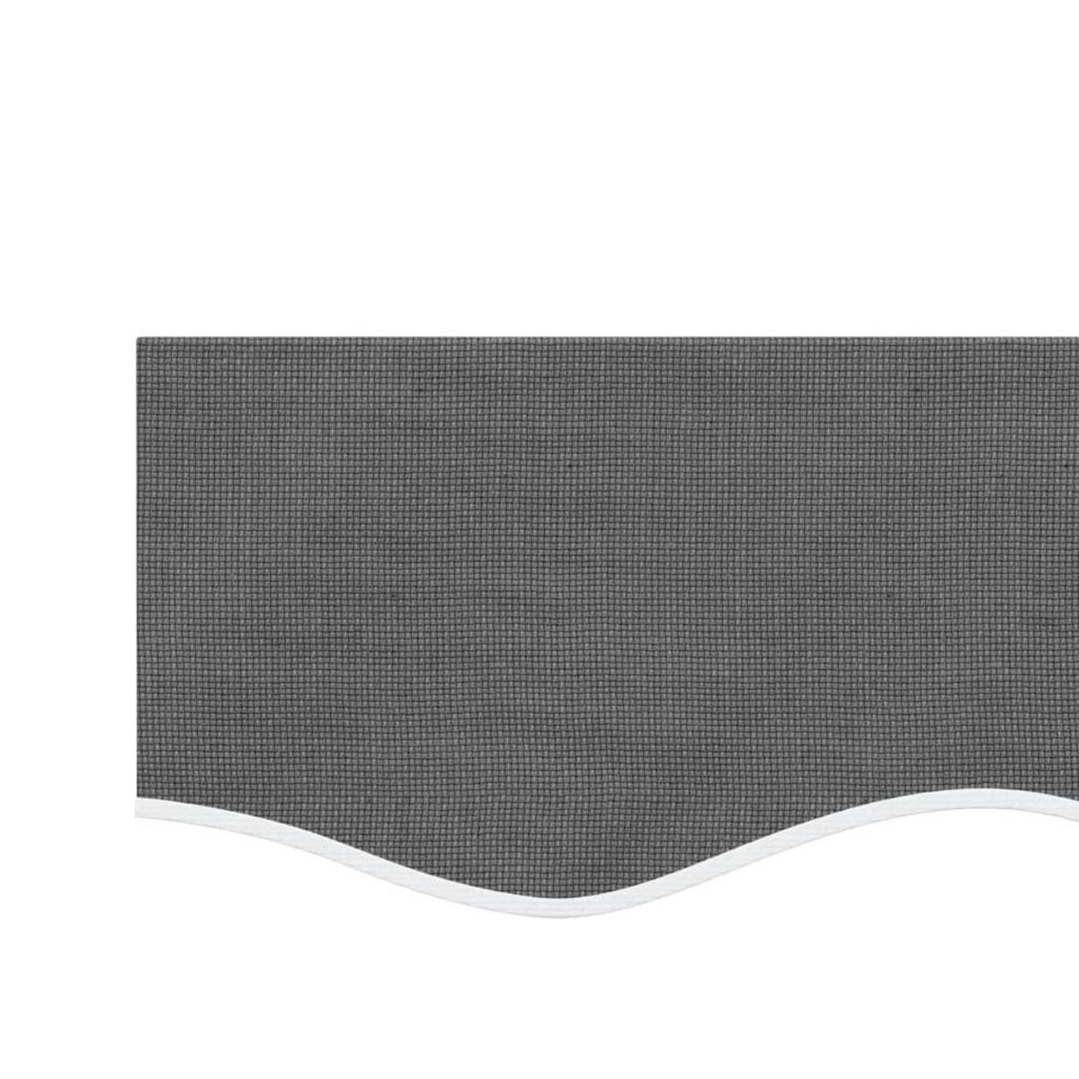 VIDAXL Tissu de remplacement de cantonniere d'auvent rayure anthracite