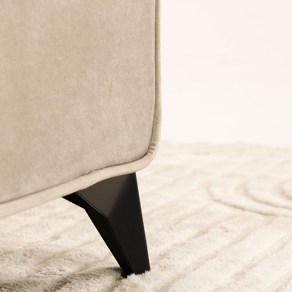 IDIMEX Lit double RAVELLO 140 x 190 cm, revêtement en tissu