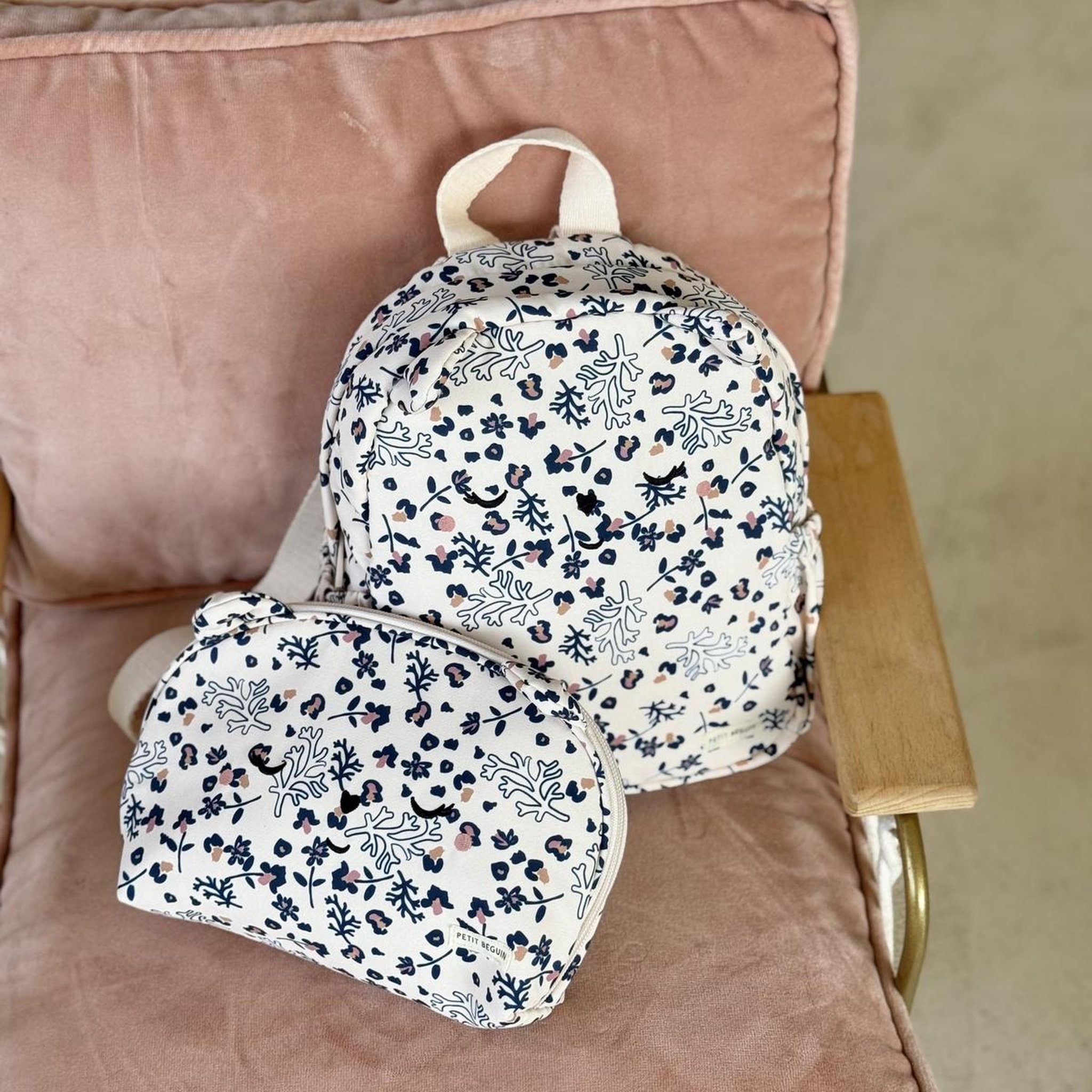 Voir la diapositive 5 : Petit Béguin Trousse d'école enfant Céleste