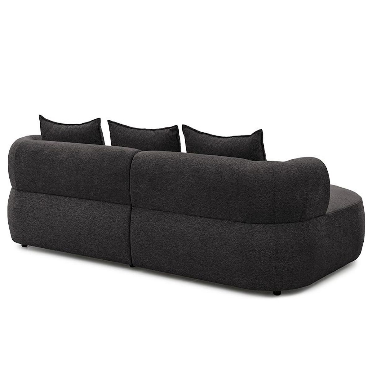 LISA DESIGN Angela - canapé d'angle gauche 4 places en velours texturé