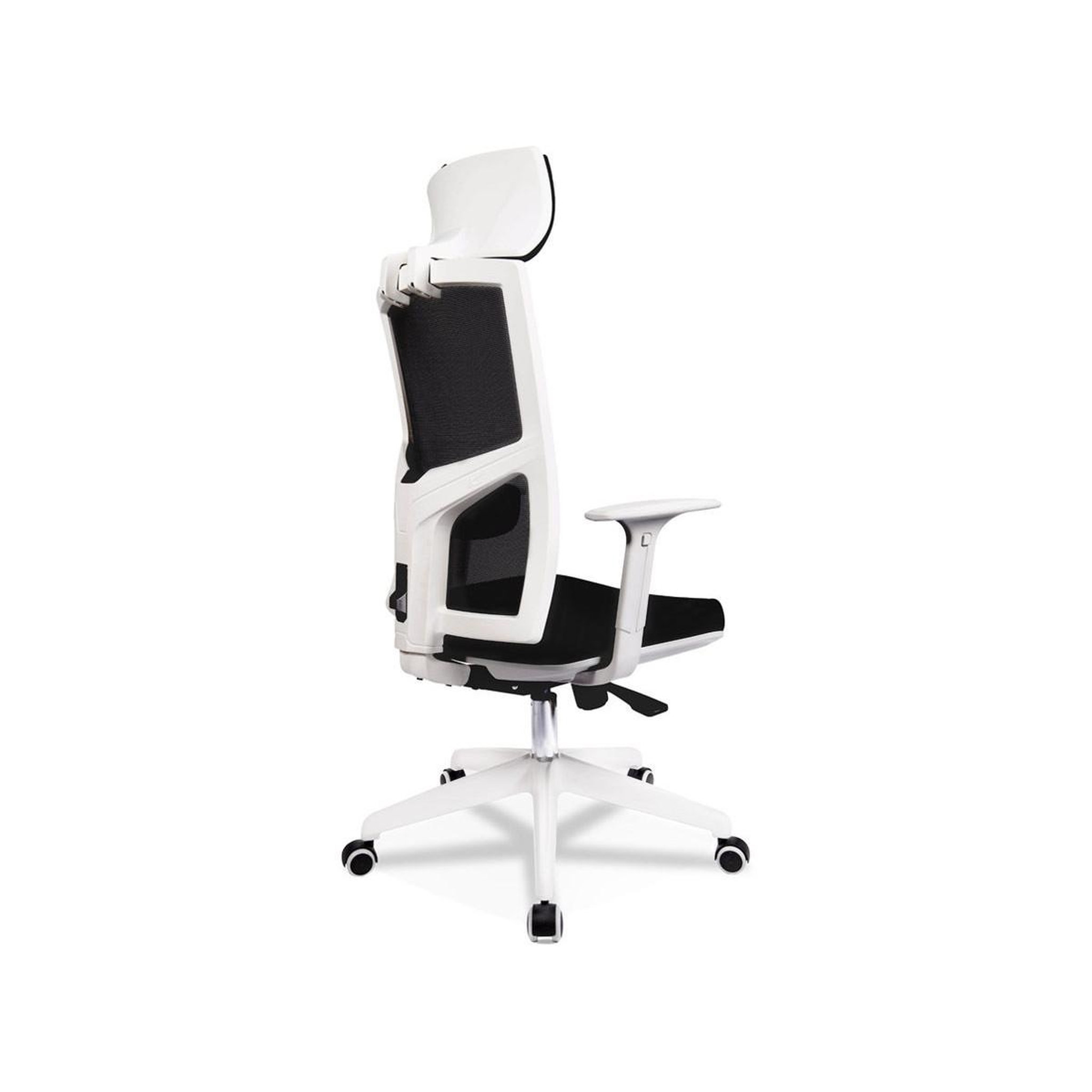 Voir la diapositive 4 : Paris Prix Fauteuil de Bureau Design  Luky  119cm Noir & Blanc