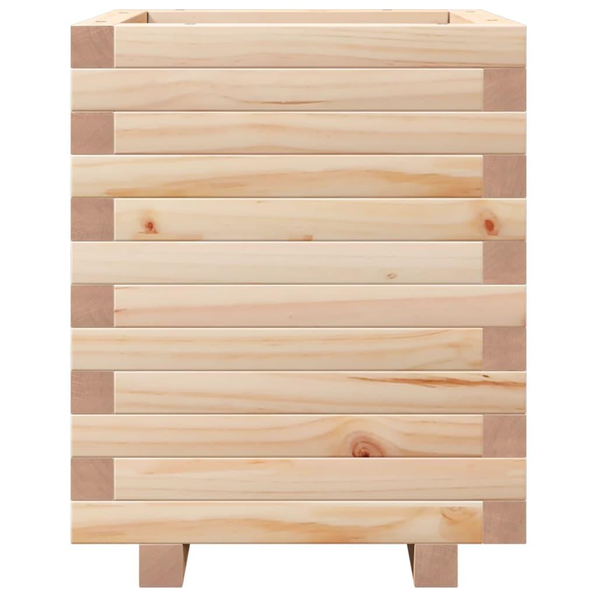 Voir la diapositive 5 : VIDAXL Jardiniere 40x40x49,5 cm bois de pin massif