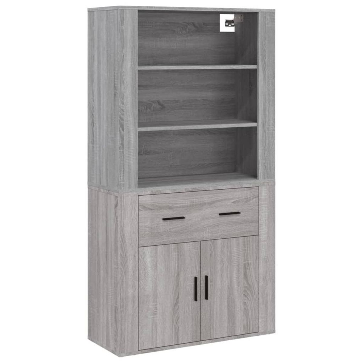 VIDAXL Buffet haut Sonoma gris Bois d'ingenierie