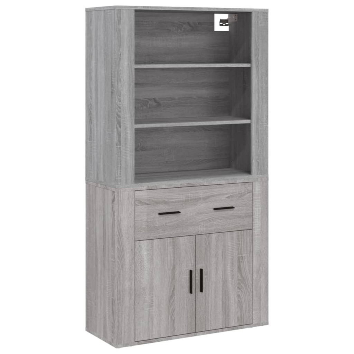 VIDAXL Buffet haut Sonoma gris Bois d'ingenierie