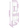 Voir la diapositive 6 : VIDAXL Bibliotheque Gris beton 36x30x171 cm Bois d'ingenierie