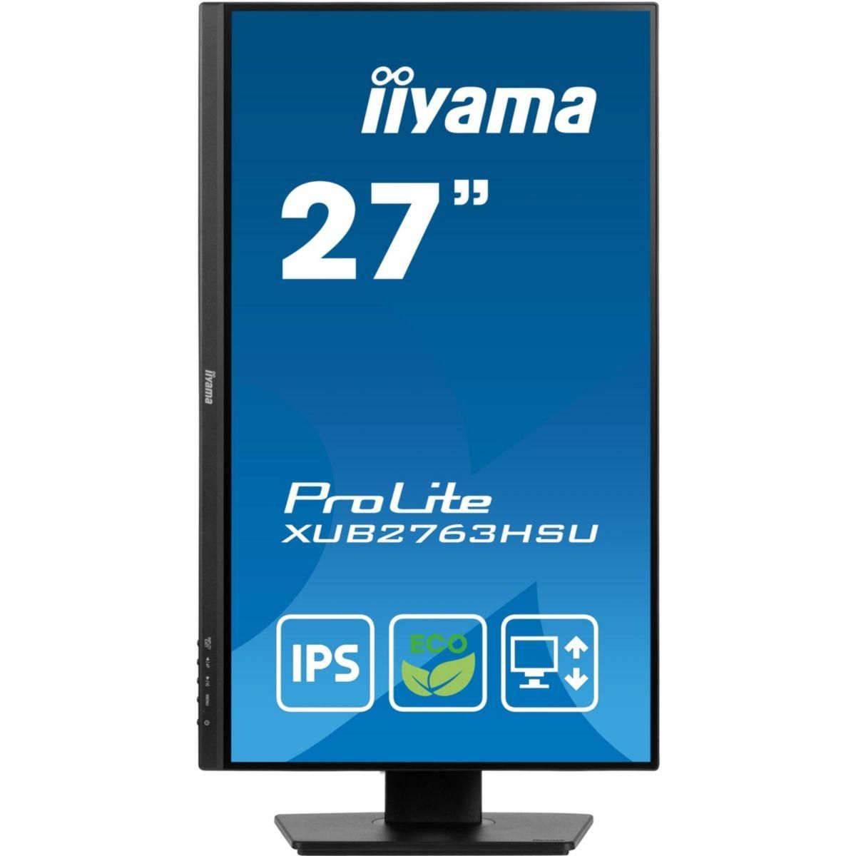 Iiyama Ecran PC PROLITE XUB2763HSU-B1 27'' Plat IPS