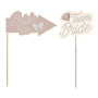 Voir la diapositive 2 : Paris Prix Lot de 10 Bâtons Photo  EVJF  26cm Blanc & Rose